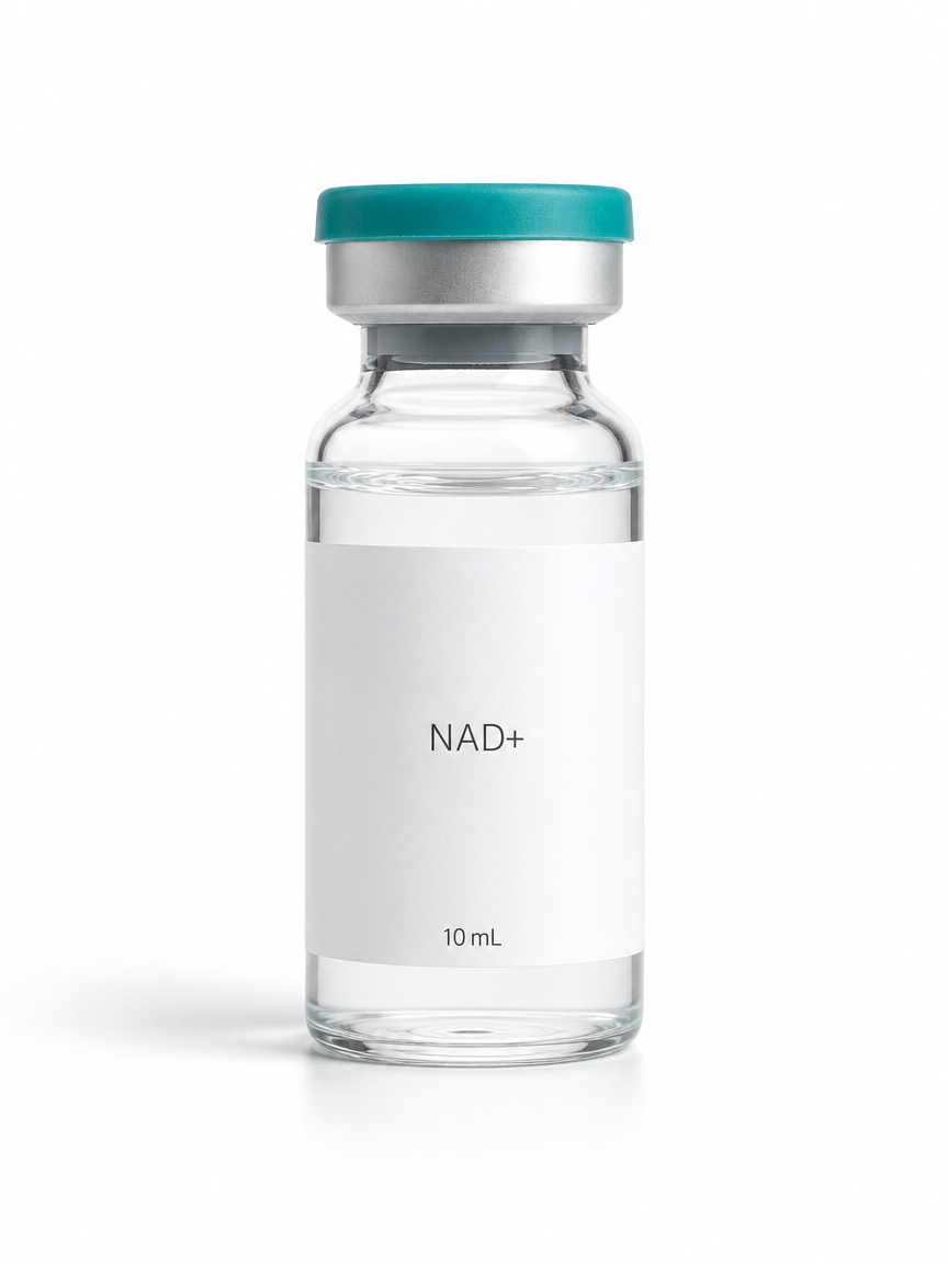 NAD+ 10 mL studio vial, unbranded product render